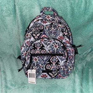 Vera Bradley Essential Compact Backpack & Lanyard, Ornate Blooms NWT